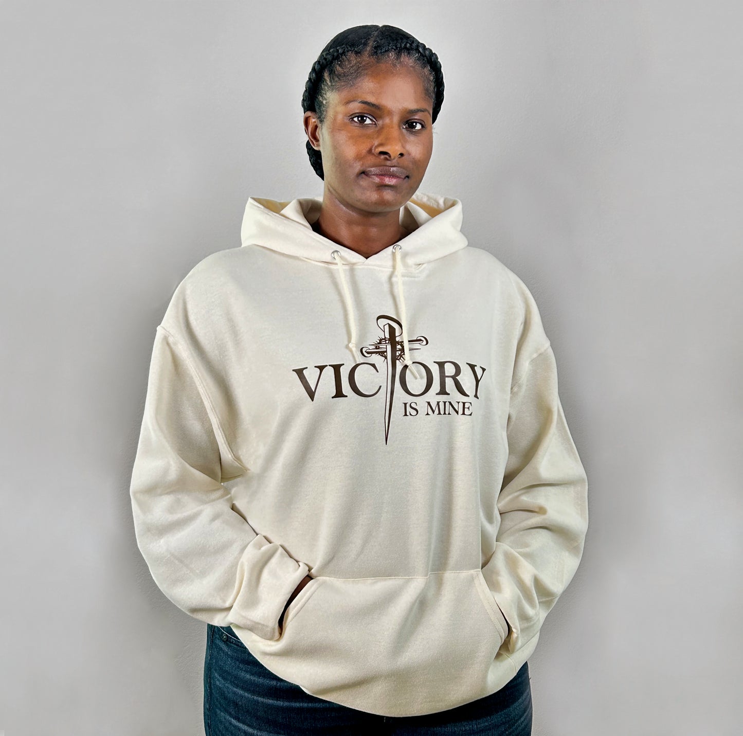 Victory Is Mine - Cream Hoodie